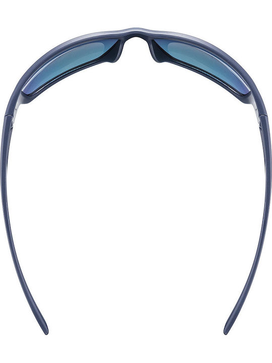 Uvex Sportstyle 230 Men's Sunglasses with Black Plastic Frame and Blue Mirror Lens S5320694416