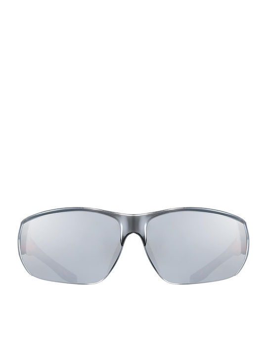 Uvex Sportstyle 204 Sonnenbrillen mit Orange Rahmen und Schwarz Spiegel Linse S5305252316