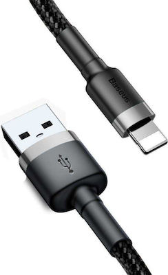 Baseus Cafule IP Edition Împletit USB-A la Cablu Lightning Negru 0.5m (CALKLF-AG1)