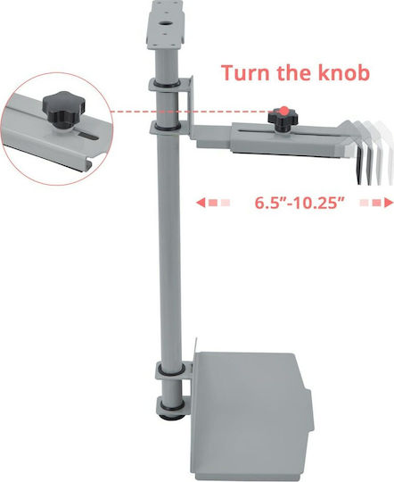 Eureka Ergonomic MCH-GY Компютърна Основa За Офис Кутия За Компютър Сива 22.03.0004