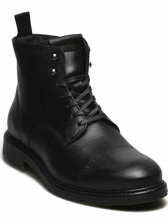 AMBITIOUS MEN'S LEATHER BOOTS 10852 BLACK