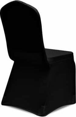 vidaXL Elastic Huse de scaun Negru 18buc