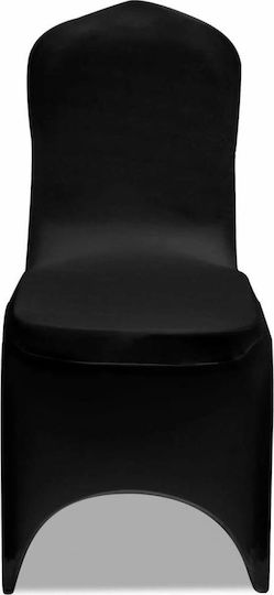 vidaXL Elastic Chair Covers Black 30pcs