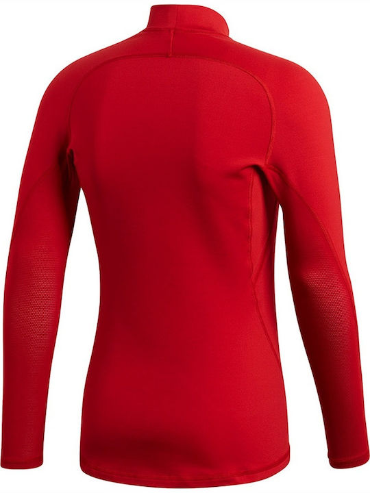 Adidas AlphaSkin Climawarm Ανδρική Ισοθερμική Μακρυμάνικη Μπλούζα Κόκκινη
