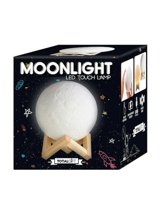 I-Total Dekorative Lampe Mondlicht Weiß