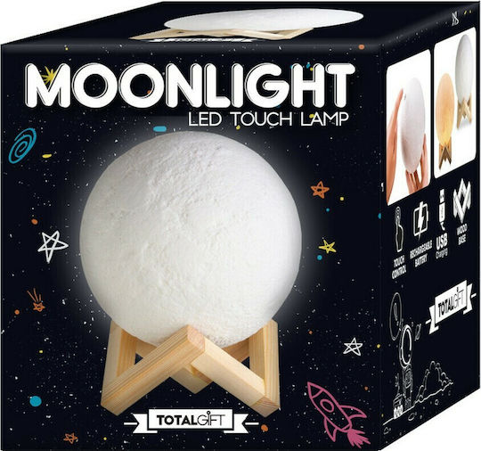 I-Total Dekorative Lampe Mondlicht Weiß