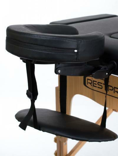Rest Pro Classic 3 Pat Masaj și Fizioterapie Portabil/Pliabil Negru din Lemn 192x70cm