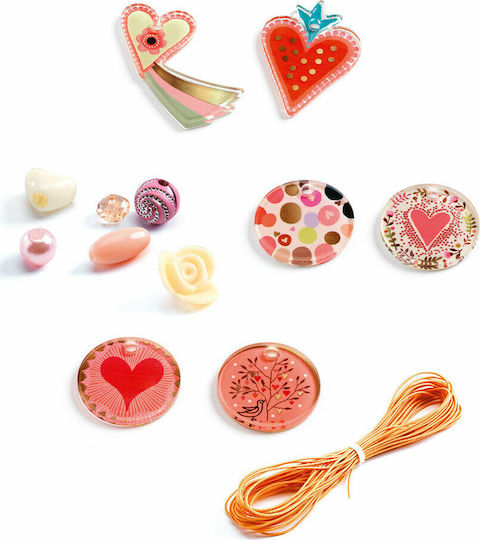 Djeco Jewelry with Beads Hearts for Children 6+ years old Years