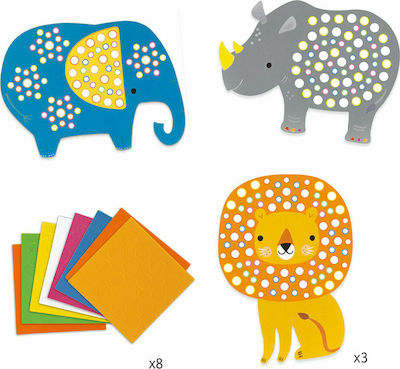 Djeco Stickers Κατασκευή με Ελεφαντάκι & Ζωάκια for Children 3++ Years