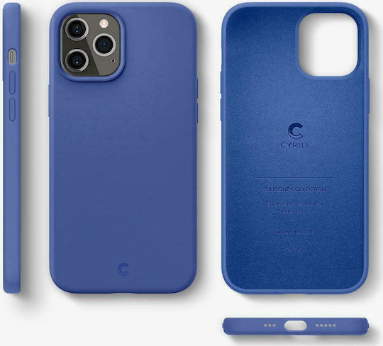 Spigen Cyrill Umschlag Rückseite Silikon Marineblau (iPhone 12 Pro Max)