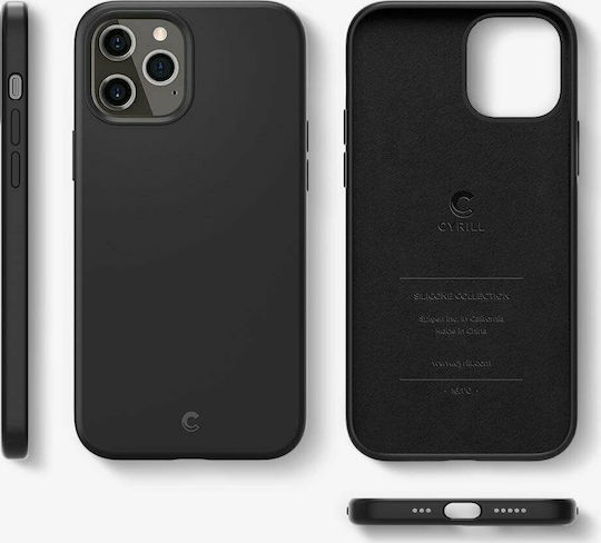 Spigen Cyrill Back Cover Σιλικόνης Μαύρο (iPhone 12 Pro Max)
