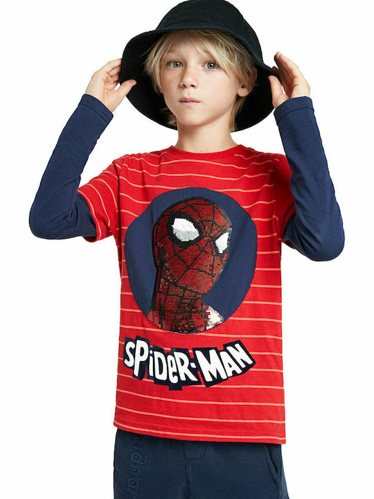 Παιδική Μπλούζα Μακρυμάνικη Κόκκινη Spider