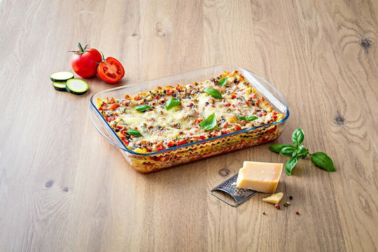 Pyrex Ορθογώνιο Πυρίμαχο Σκεύος Γυάλινο 40x28x6cm