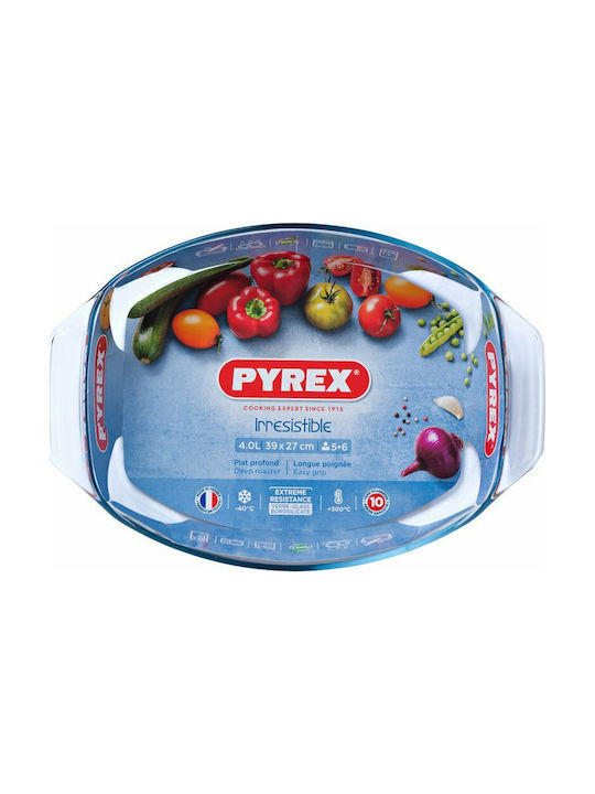 Pyrex Glass Oval Heat-Resistant Cookware 4000ml