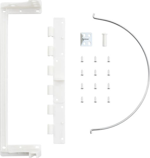 vidaXL Waste Bin for Cabinet Plastic White 12lt