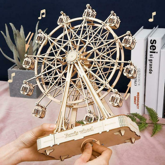 Robotime Παιχνίδι Κατασκευών Ξύλινo Ferris Wheel Music Box για Παιδιά 14+ Ετών