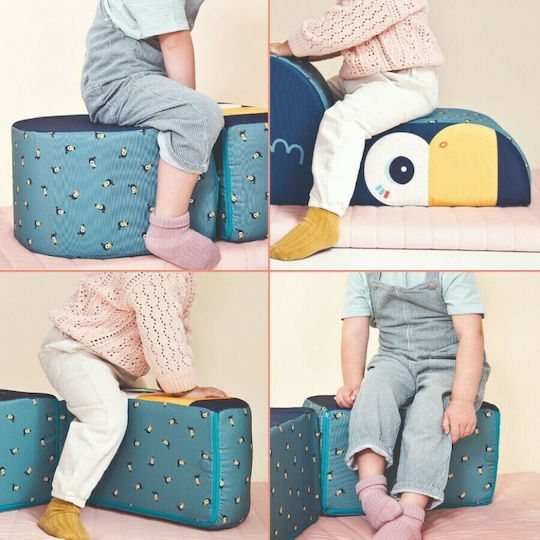 Kids Beanbag Pablo 50x40x22cm Blue