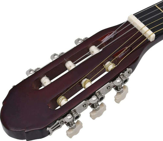 vidaXL Klassisch Gitarre 4/4 Classical Beginner 39" Dunkles Holz