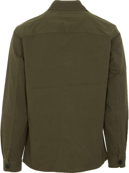 Topper Overshirt Mânecă Lungă În Linie Regular Fit Kaki