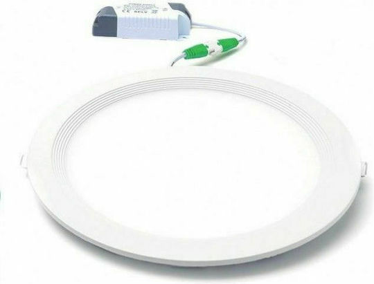 Geyer Rund Vertieft LED Panel 18W mit Kaltweiß Licht 6500K