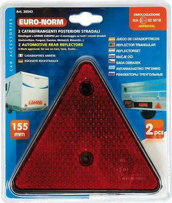 Lampa Reflector Camion Triunghiuri reflectorizante Euro-Norm 150x130mm 2 bucăți 20542