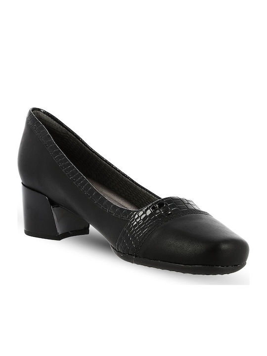 Piccadilly Anatomic Patent Leather Black Low Heels
