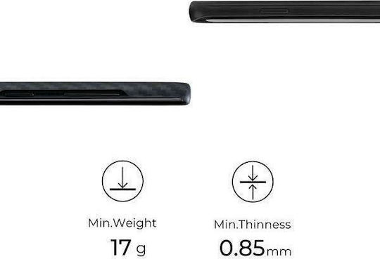 Pitaka Magcase Aramid Kevlar Back Cover Aramid Fiber 0.85mm Μαύρο (Galaxy Note 20)