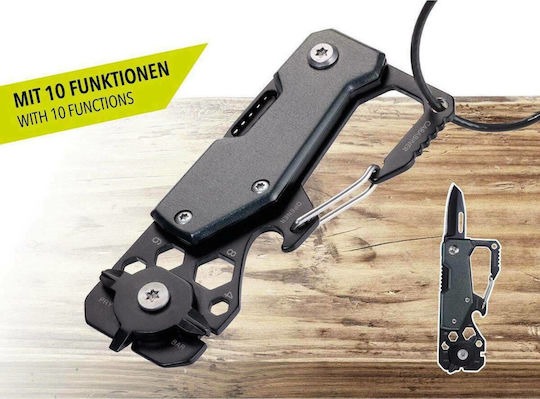 Troika Toolinator Πολυεργαλείο Μπρελόκ Μαύρο