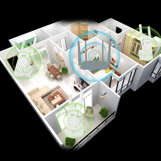 Tenda A9 Extensor Wi-Fi Bandă unică (2.4GHz) 300Mbps