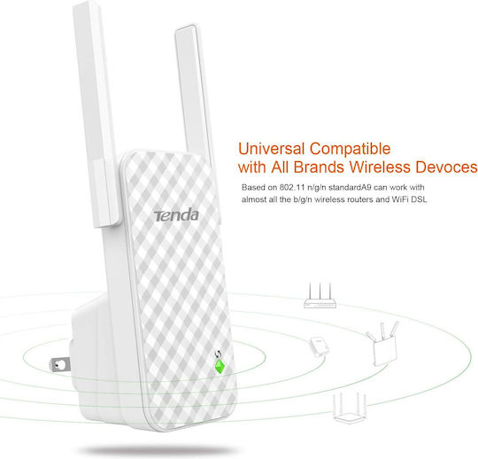 Tenda A9 Extensor Wi-Fi Bandă unică (2.4GHz) 300Mbps