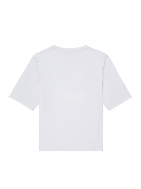 Lw Felines Γυναικείο T-shirt Πουά Λευκό