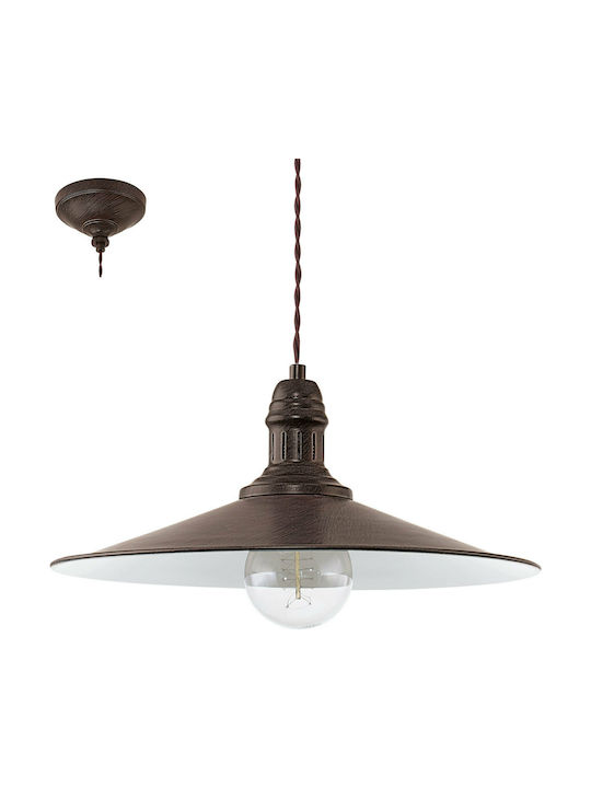 Eglo Stockbury Pendant Light Single-Light Bell for Socket E27 Bronze