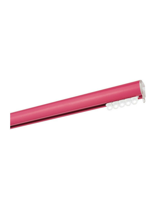 Zogometal Metallisch Vorhangstange Einfach Φ25mm 160cm Fuchsia