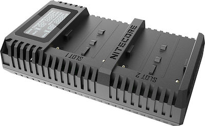 NiteCore Διπλός Φορτιστής Μπαταρίας USN3 Pro Συμβατός με Sony