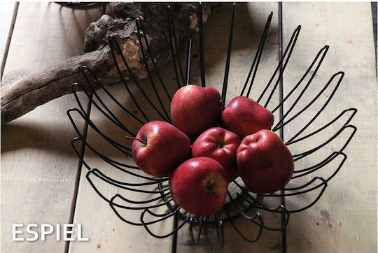Espiel Fruitieră Metalic Negru 32x32x16buc Espiel Fruitieră Metalic Negru 32x32x16buc