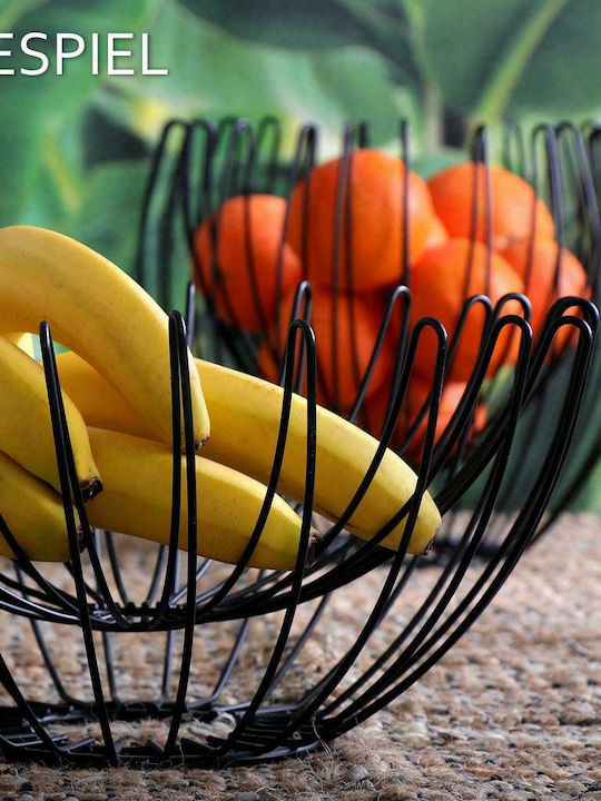 Espiel Fruitieră Metalic Negru 28.5x28.5x25buc