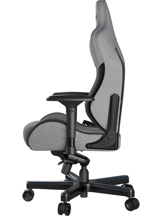 Anda Seat AD12XLLA T-Pro II Υφασμάτινη Καρέκλα Gaming με Ρυθμιζόμενα Μπράτσα Μαυρο/Γκρι