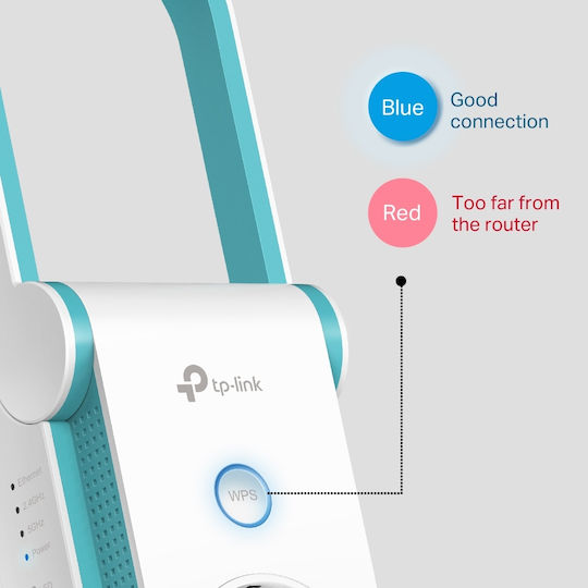 TP-LINK RE365 v1 WiFi Extender Dual Band (2.4 & 5GHz) 1200Mbps
