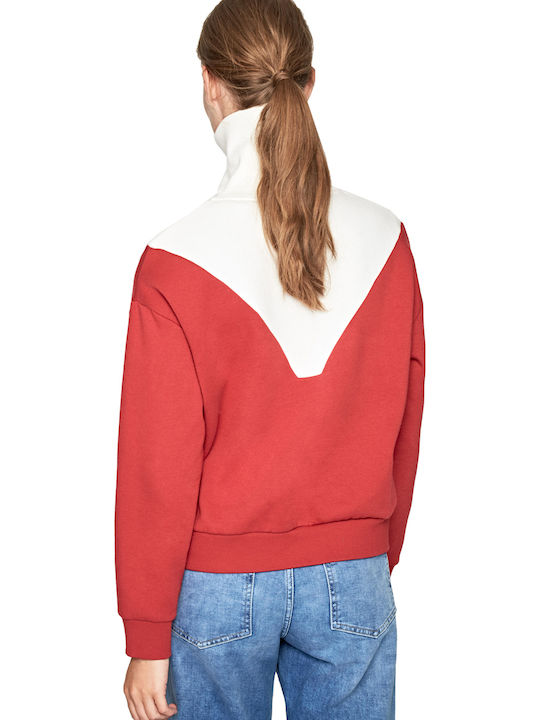 Pepe Jeans Narcissa Women's Sweatshirt Berry Red