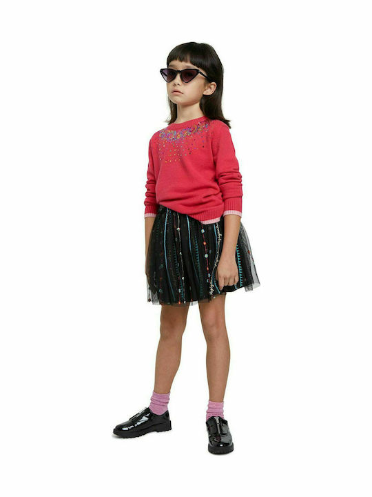 Kids' Tulle Skirt Floral Black Fal Dover