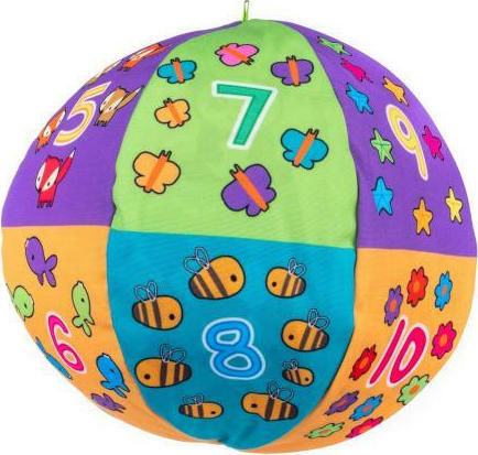 Cangaroo Ball Soft Ball Two Sides made of Fabric with Sounds for 0++ Months