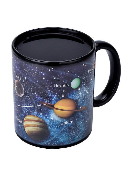 Solar System Wärmewechsel Becher aus Porzellan Schwarz 300ml