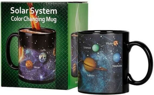 Solar System Schimbare de căldură Cană din Porțelan Neagră 300ml