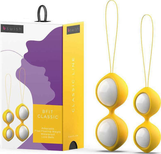 bswish Bfit Classic Kegel Balls Bile vaginale Galbene