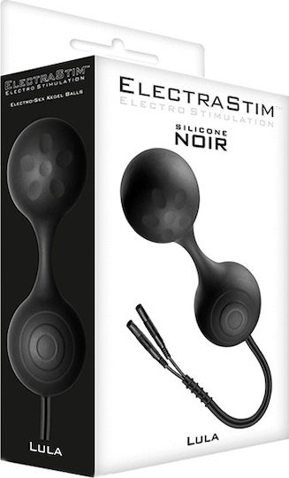 Electrastim Silicone Noir Lula Electro Jiggle Kegel Balls Вагинални топки с вибрация Черен
