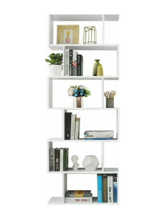 Bibliotecă Alb 70x24x190.5cm