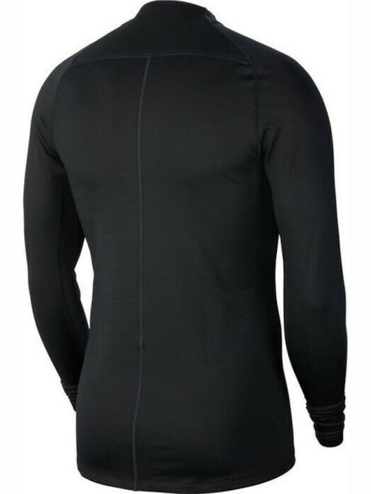 Nike Pro Warm Ισοθερμική Μπλούζα Μαύρη