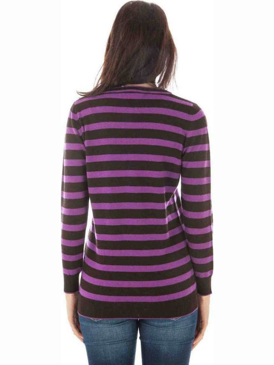 Fred Perry Women's Blouse Long Sleeve with V Neckline Striped Multicolour 31332091-0032