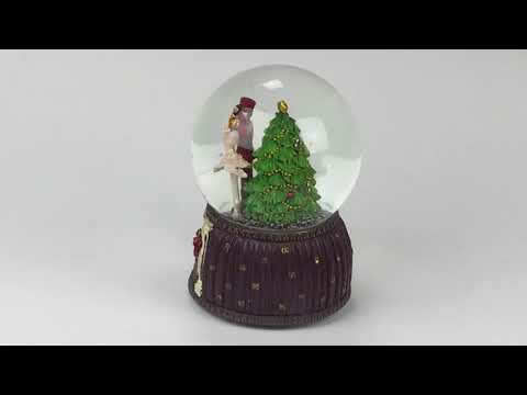 Weihnachts Schneekugel mit Nussknacker 13x15x15cm