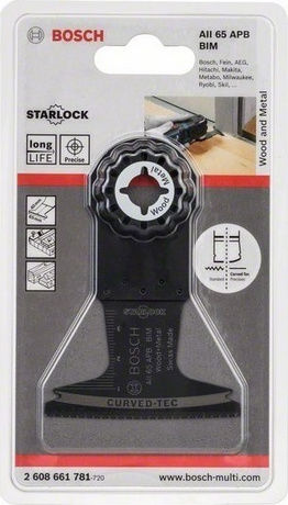 Bosch Starlock BIM AII 65 APB Wood and Metal Multitool Klinge 2608661781